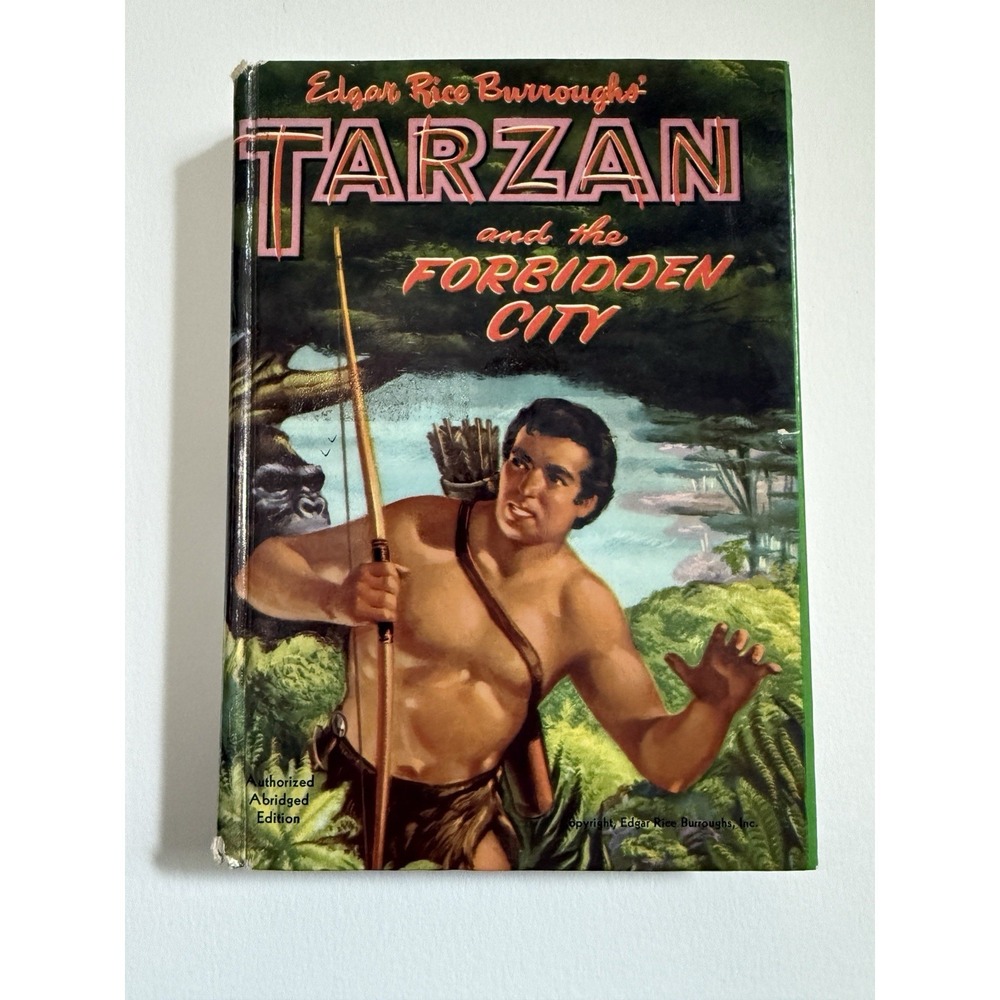 TARZAN AND THE FORBIDDEN CITY Edgar Rice Burroughs (1954) Whitman hardcover READ